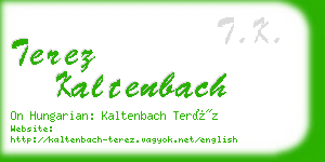 terez kaltenbach business card